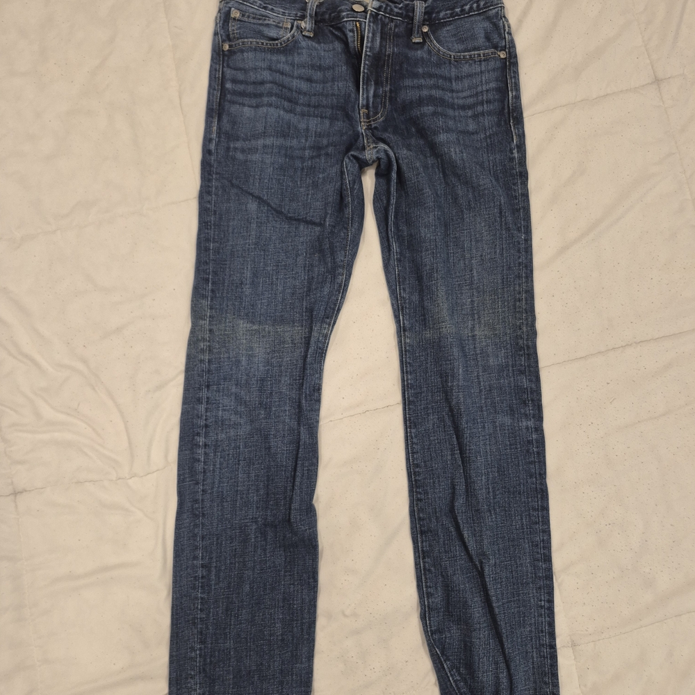 J. Crew Men's Dark Blue 484 Straight Jeans